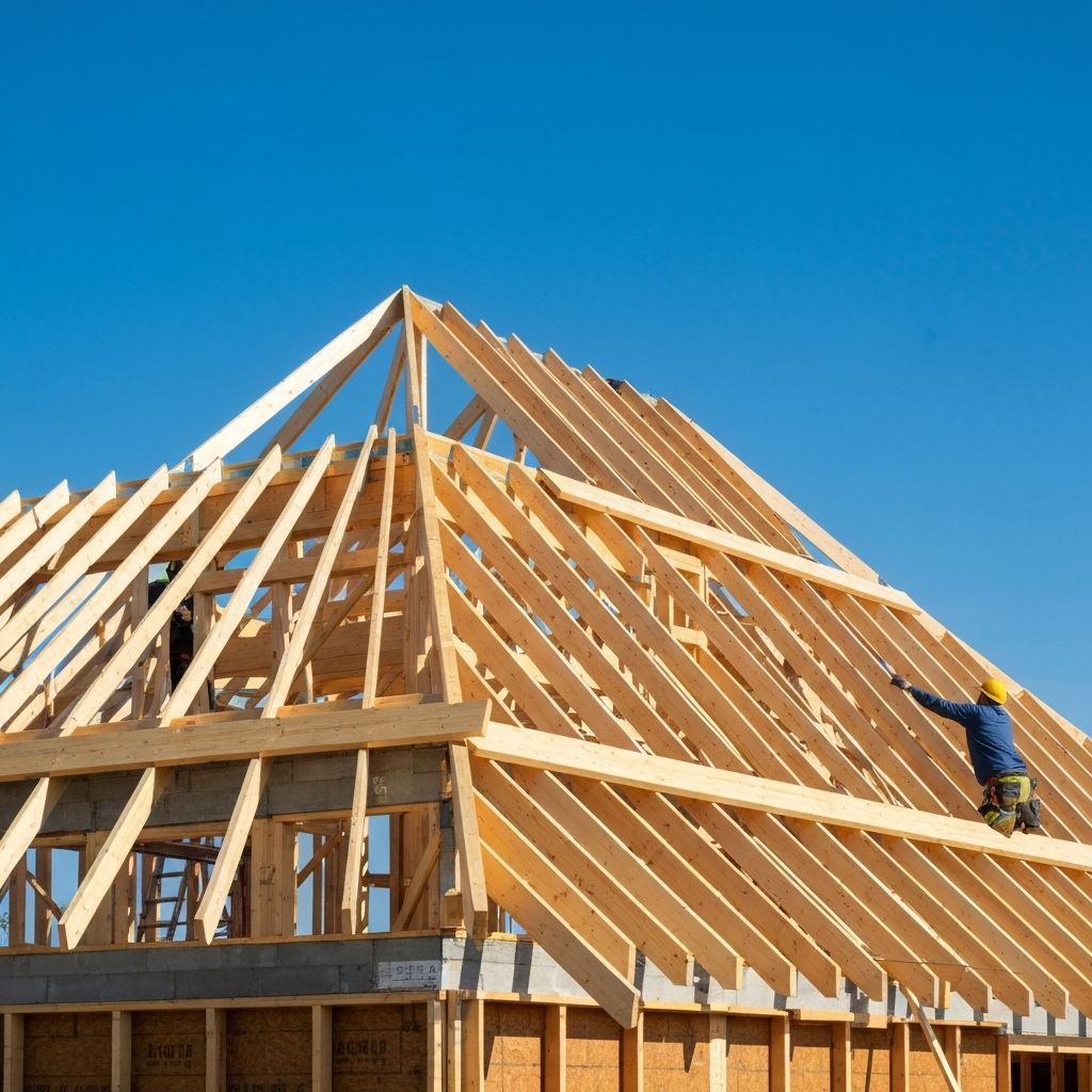 Professional roofing work